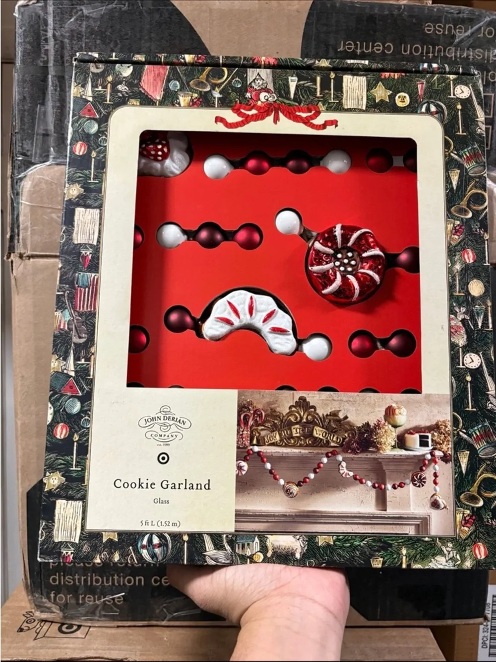 60” Glass cookie garland - John Derian with Target
